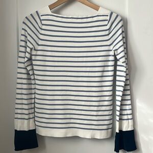 Club Monaco boat neck stripe sweater Sz S